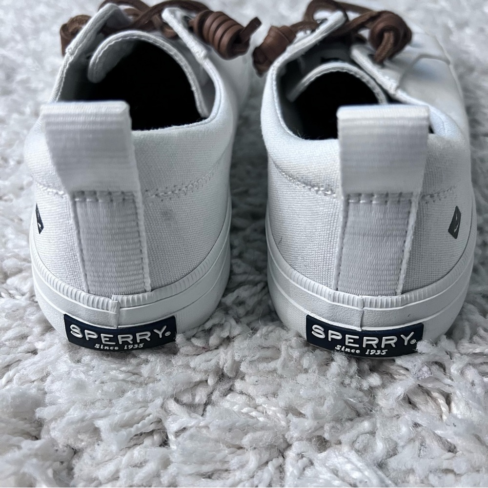 White Sperry Top Sider Boat Shoes - Picture 7 of 9